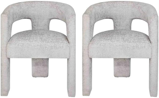 Jofran Gwen Jacquard Upholstered Accent Chair, Modern Luxury Plush Sculptural by Jofran+Inc.