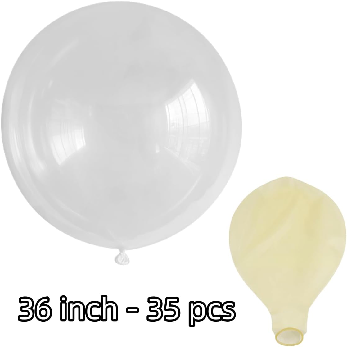 30 Pack Clear Balloons 36 Inch Clear Latex Party Large Balloon Bulk for Various Party Events Decorations