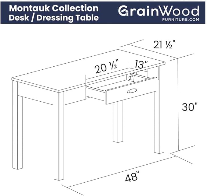 Grain Wood Furniture Montauk Desk/Dressing Table - Image 2