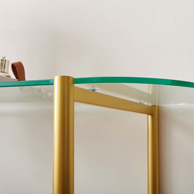 LumFurn Oval Glass Console Table - Image 7