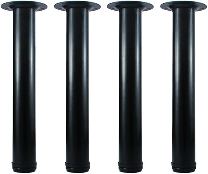 QLLY 14 Inch Adjustable Metal Coffee Table Legs, Heavy Duty Round Furniture Legs by QLLY