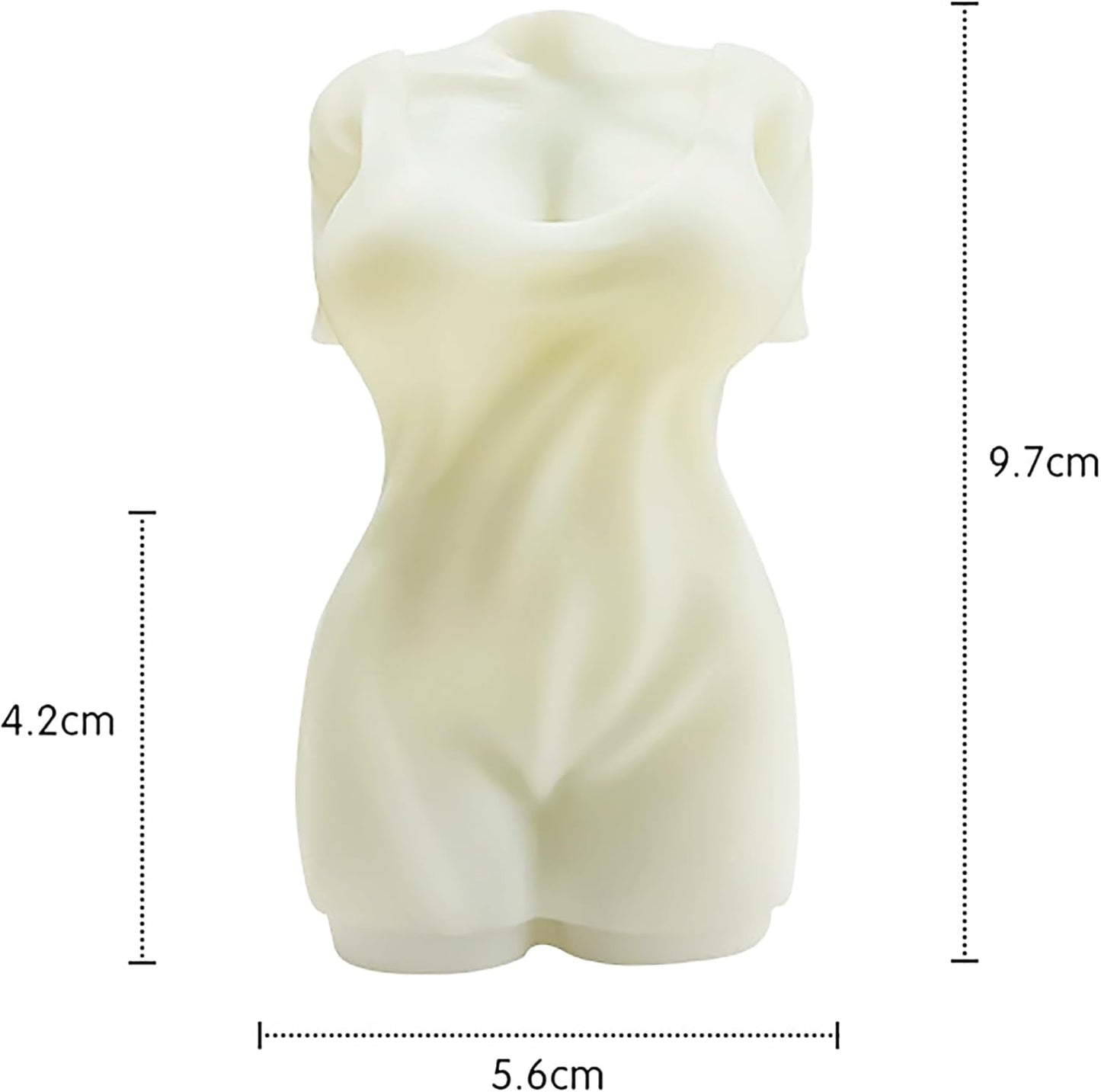 Sling Body Twist Wave Candle Mold - Resin Casting Silicone Mold for Home Decor and 3D Animal Candle Making