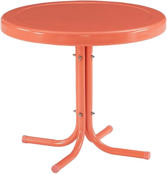 Crosley Furniture Griffith Weather Resistant Retro Metal Outdoor Side Table by CrosleyFurniture