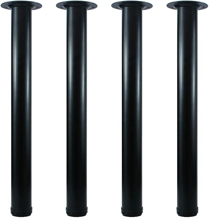 QLLY 22 inch Adjustable Metal Desk Legs, Heavy Duty Furniture Table Legs by QLLY