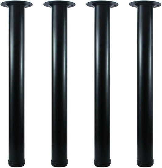QLLY 20 inch Adjustable Metal Desk Legs, Heavy Duty Furniture Table Legs by QLLY
