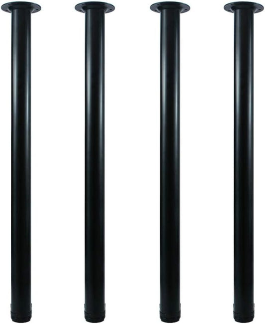 QLLY 32 inch Adjustable Metal Desk Legs, Heavy Duty Furniture Table Legs by QLLY