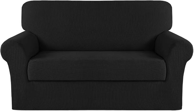Turquoize Stretch Sofa Slipcover 2 Pieces Sofa Cover Couch Cover by Turquoize
