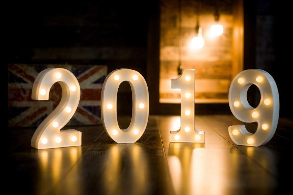 MUMUXI Marquee Light Up Letters | Large Light Up Numbers | Battery Powered and Bright with Every Letter of The Alphabet | for Wedding, Birthday, Party, Celebration, Christmas or Home Decoration (2)