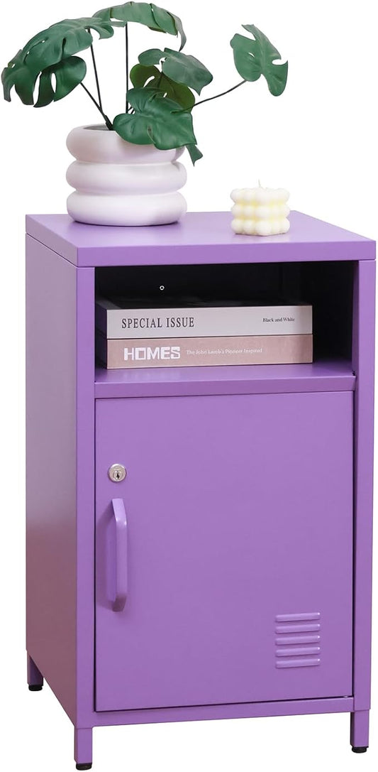 ALBAD Compact Metal Nightstand by Albad