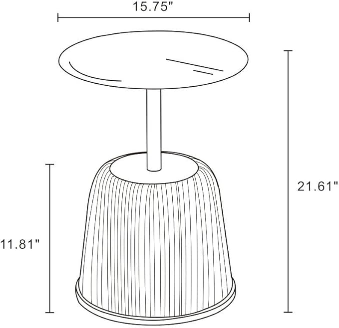 Manhattan Comfort Anderson Modern 15.75" Round End Tables 1.0 - Image 3