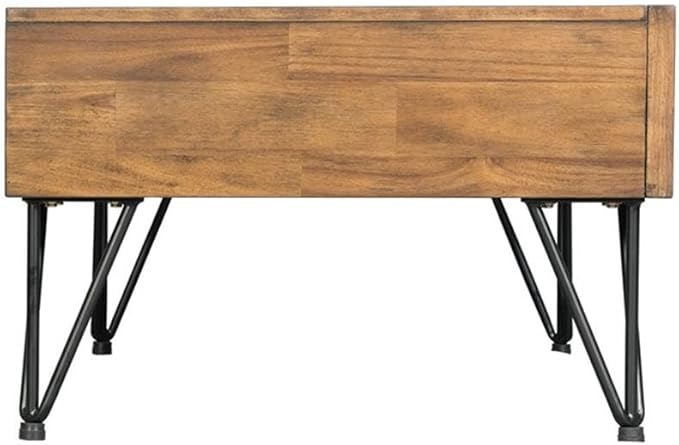 Pemberly Row Transitional Tanner 2PC Occasional Table Set, Light Walnut Finish - Image 4