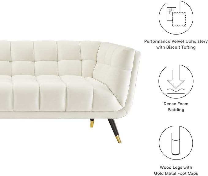 Modway Adept Contemporary Mid-Century Modern Performance Velvet Upholstered - Image 6