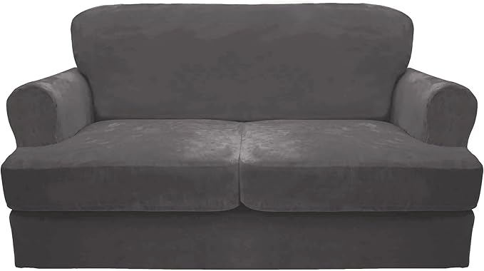 CUCRAF Cushion Sofa Cover 3 Piece Slipcovers, Soft Thick Velvet Couch Cover by CUCRAF