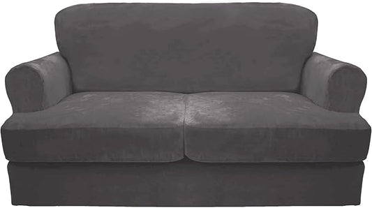 CUCRAF Cushion Sofa Cover 3 Piece Slipcovers, Soft Thick Velvet Couch Cover by CUCRAF