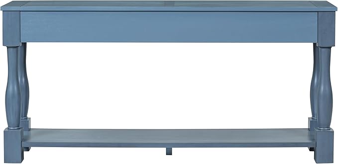 Knocbel 64 Inch Long Antique Entry Console Table - Image 9