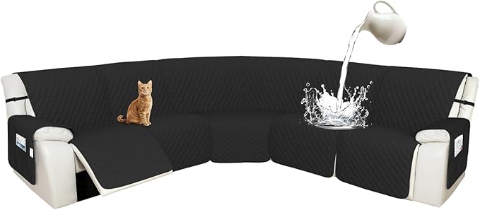 Arfntevss Recliner Sectional Couch Covers 1OO% Waterproof L Shape Sofa Cover by Arfntevss