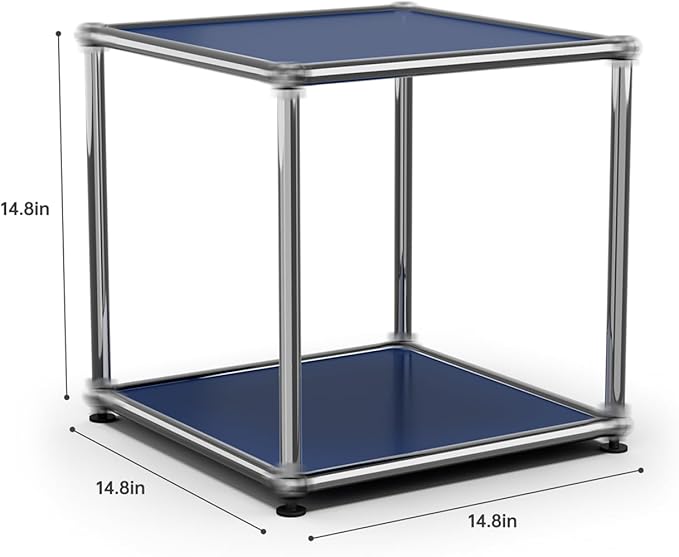 Nightstand Modern Storage Cabinet Blue A Versatile Free-Standing Organizer - Image 3