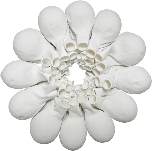 90 Pack White Balloons 18 inch White Latex Party Balloon Bulk for Various Party Events Decorations