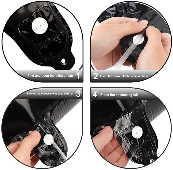 Black Number 22 Balloon - 40 Inch, Birthday Party Decorations, Anniversary & Graduation Supplies