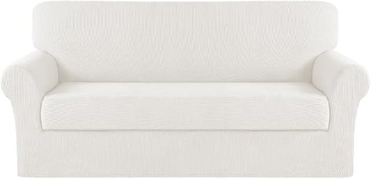 Turquoize Stretch Sofa Slipcover 2 Pieces Sofa Cover Couch Cover by Turquoize