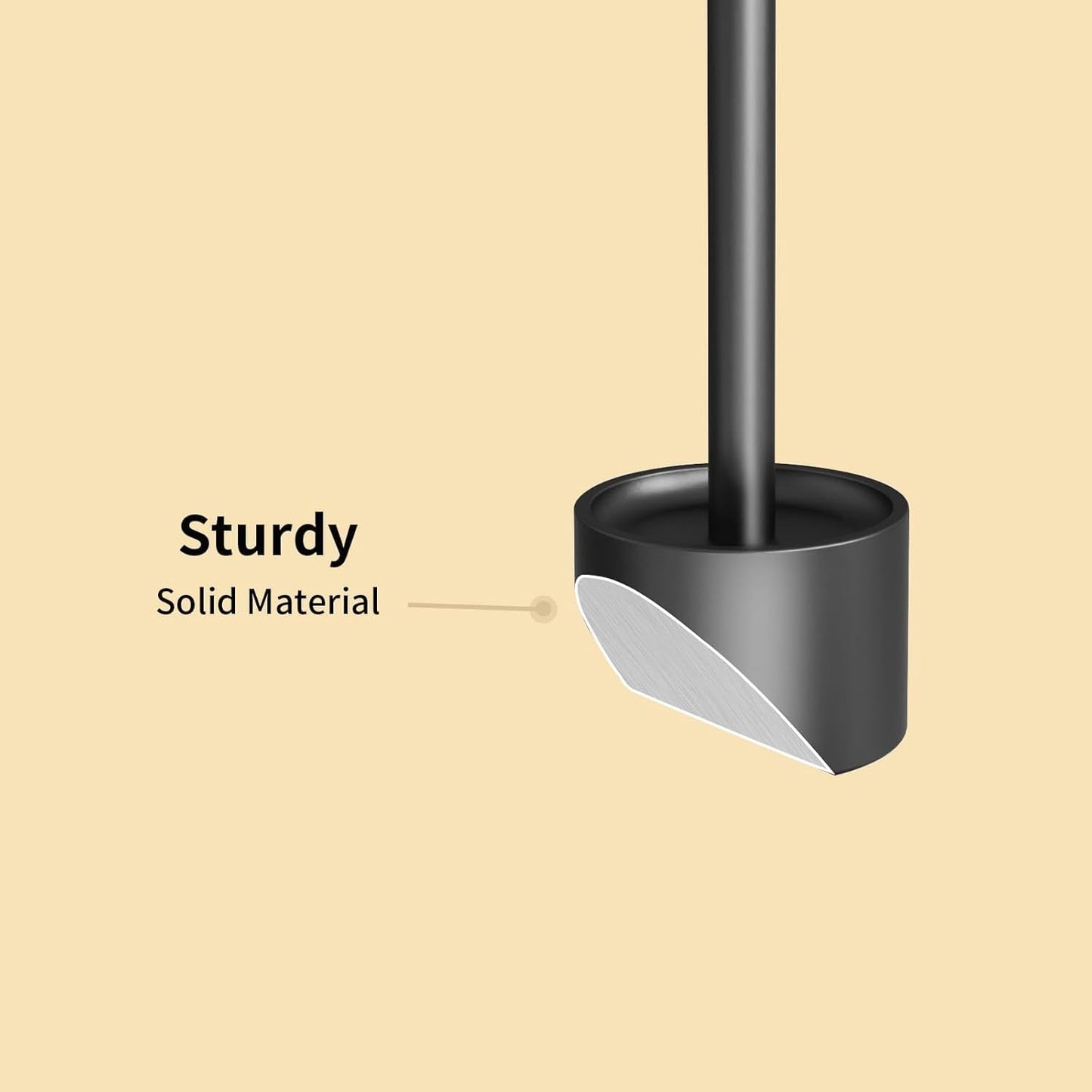 YUMORE Stainless Steel Black Candle Holders Candlestick 6 Packs Tall Taper Pillar Stable Base Stand Holders for Dining Table Wedding Centerpiece Decorations