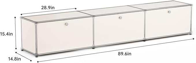 Modern Storage Cabinet Sideboard Versatile Free-Standing Organizer Cabinets - Image 3