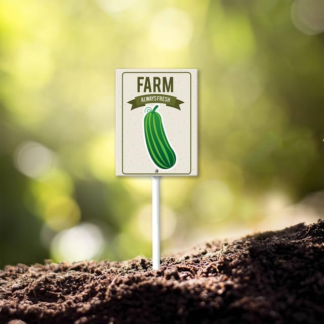 Eveokoki Aluminum Seed & Plant Labels - Plant Markes for Seedlings-Plant Tags for Pots - Garden Signs for Vegetable - Durable Markers for Plants Outdoor Waterproof - Garden Decor for Farmhouse