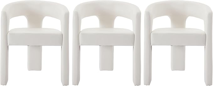 VESCASA Faux Leather Barrel Dining Chair - Image 9