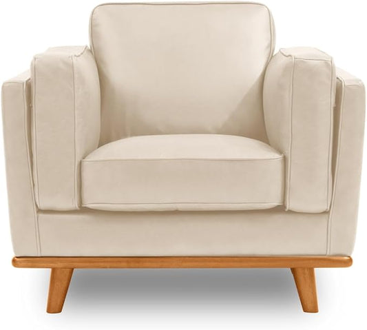 Valencia Artisan Leather Accent Chair, Full-Aniline Leather Upholstery by ValenciaTheaterSeatingFurniture