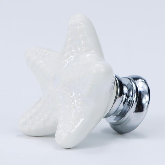 Starfish Drawer Knobs Coastal Kitchen Cabinet Knos Beach Themeb Knob Ceramic - Image 5