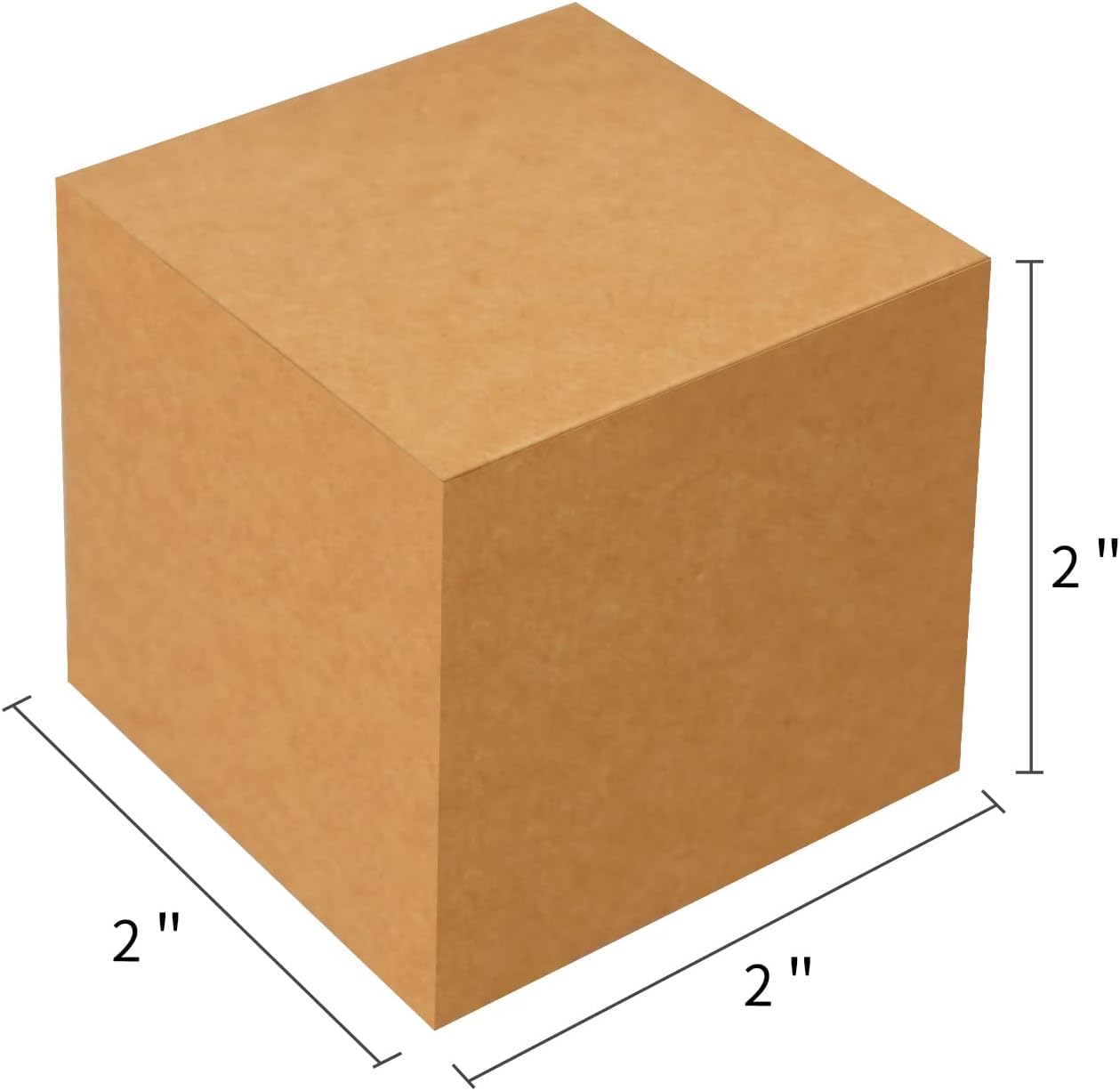 100 Pack Small Gift Boxes, 2x2x2 Inches Favor Boxes Brown Paper Gift Boxes with Lids for Presents, Crafting, Cupcake Boxes, Gifts, Candy Boxes for Wedding Party Bridal Shower Baby Shower Favors