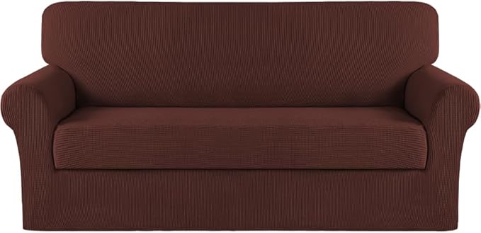 Turquoize Stretch Sofa Slipcover 2 Pieces Sofa Cover Couch Cover by Turquoize