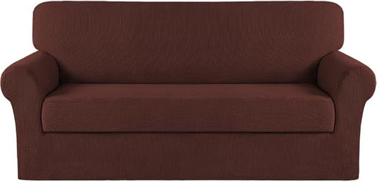 Turquoize Stretch Sofa Slipcover 2 Pieces Sofa Cover Couch Cover by Turquoize