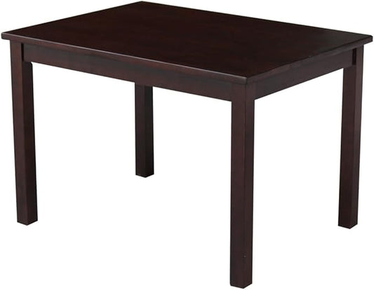HomeStock Asian Aesthetics Table, Java Finish, Solid Hardwood, Ready to Assemble by Homestock