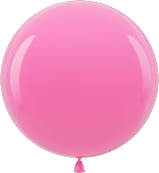 Bezente Pink Giant Balloons 36 Inch - 8 Pack Jumbo Bridal Pink Balloon Large Round Light Pink Latex Balloons for Birthday Wedding Anniversary Bridal Shower Gender Reveal Party Decoration