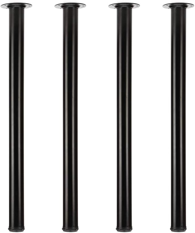QLLY 29.5 inch / 75cm Adjustable Metal Desk Legs, Heavy Duty Furniture Table by QLLY