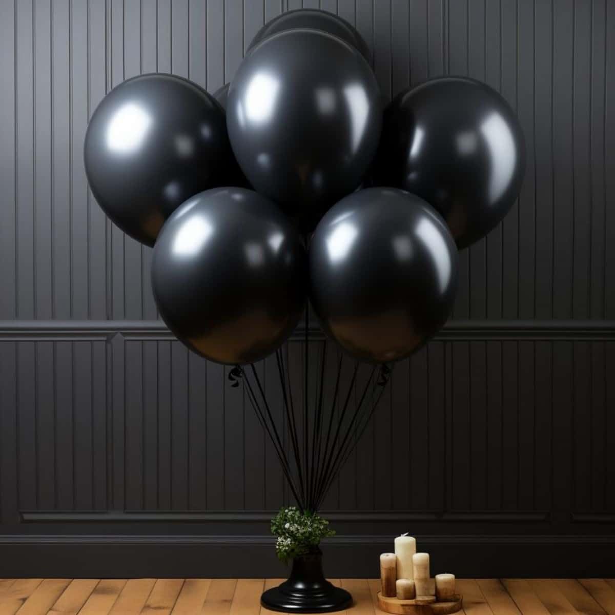 50 Pack Black Balloons 24 Inch Black Latex Party Balloon for Wedding, Birthday, Baby Shower and More