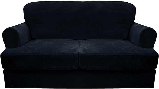 CUCRAF T Cushion Sofa Cover 3 Piece Loveseat Slipcovers, Soft Thick Velvet by CUCRAF
