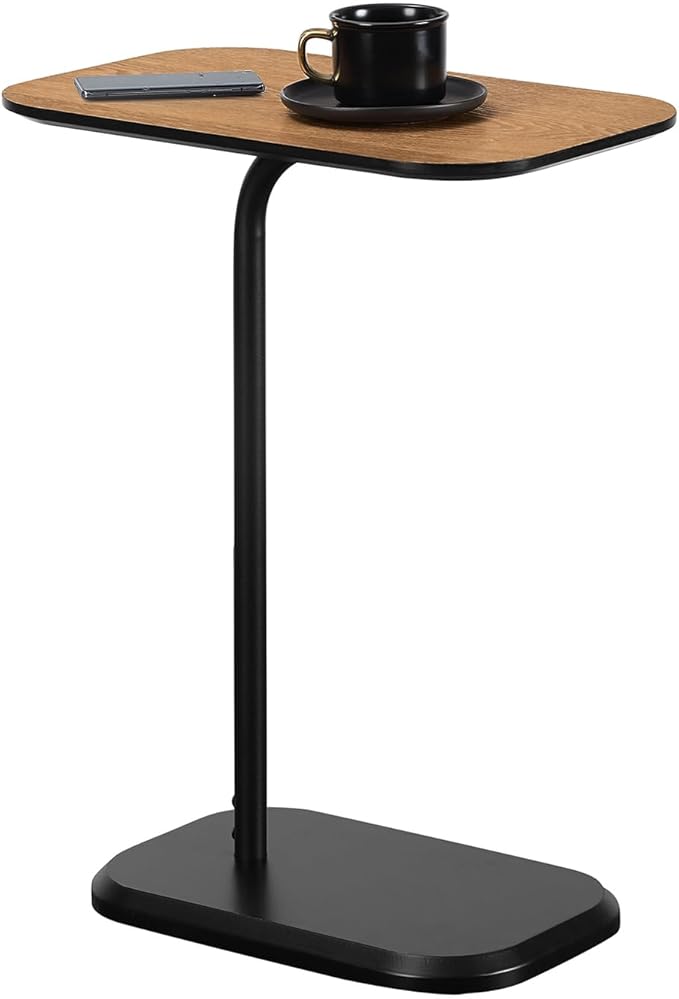 Maykoosh Asian Aesthetics End Table, Light Oak/White - Image 2