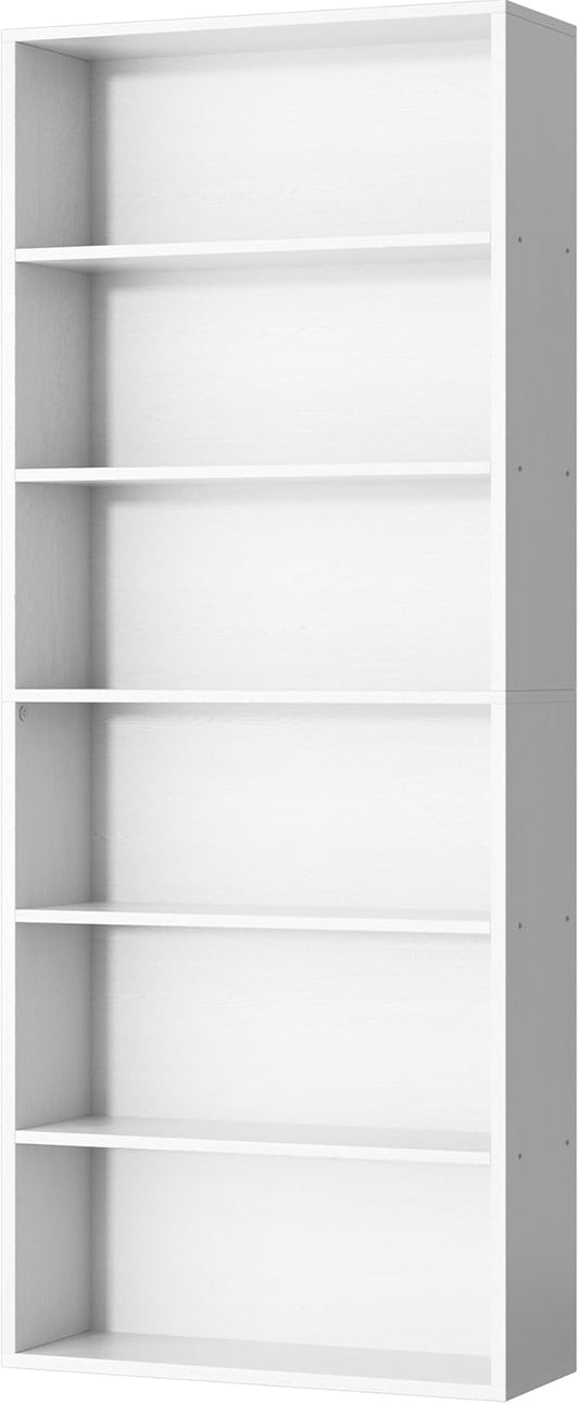 Shintenchi Bookshelf, 6-Tier Open Bookcase and Bookshelves, 6 Shelf Display by Shintenchi%7CFurnitureMadeforRealLife