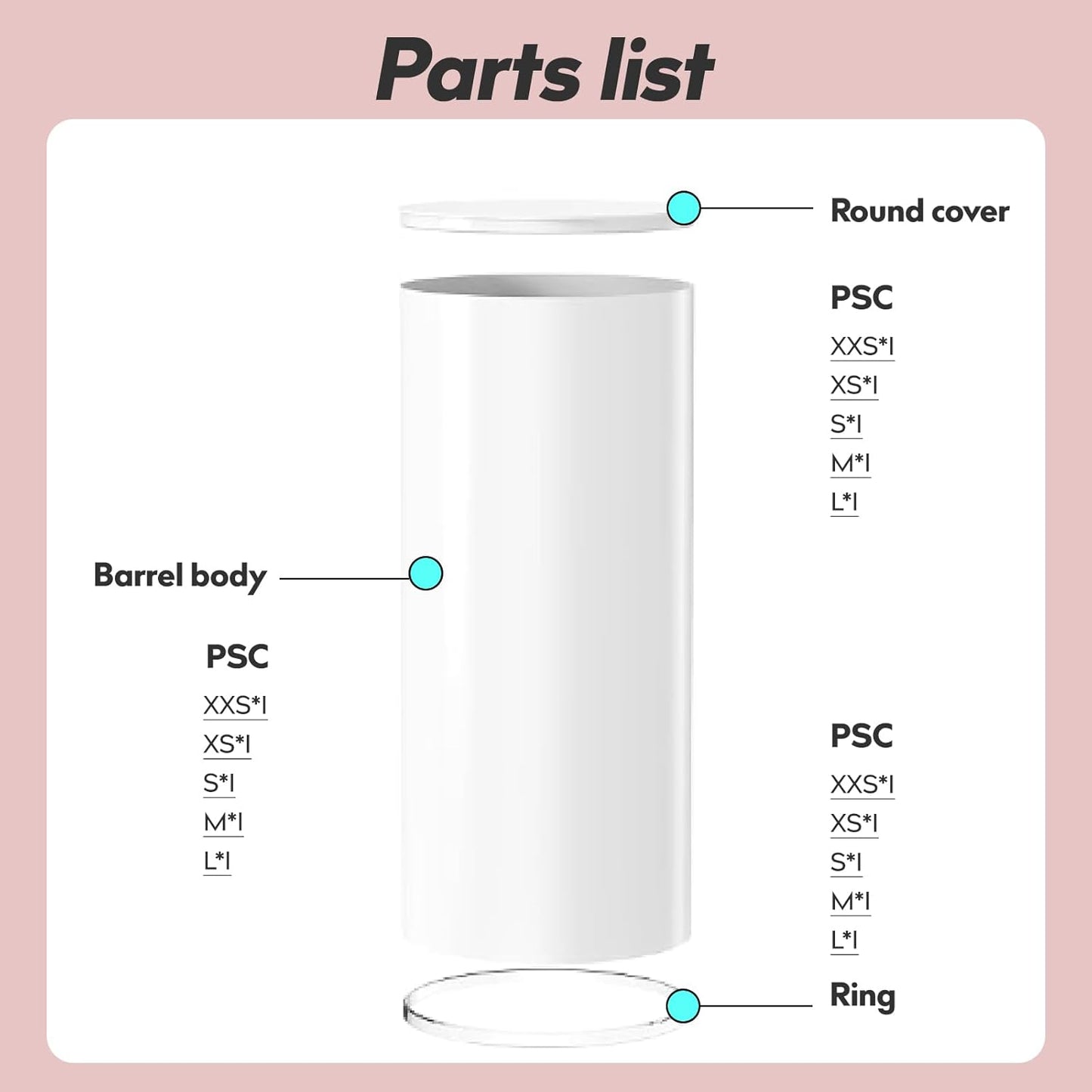 5PC Cylinder Pedestal Stands for Party, White Round Large Cylinder Tables, Pedestal Display Plinth Pillars for Wedding Ceremony Birthday Party Art Decor