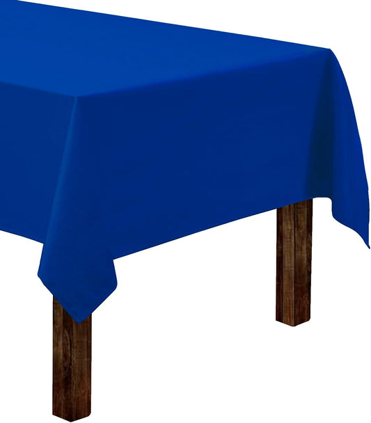 Gee Di Moda Rectangle Tablecloth - 60 x 102 Inch Royal Blue Table Cloth for 6 Foot Rectangle Table - Heavy Duty Washable Fabric - for 6 Ft Buffet Table, Holiday Party, Dinner, Wedding & Baby Shower