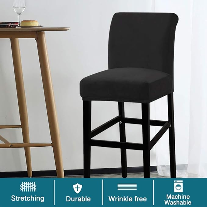 Turquoize Bar Stool Covers 4 Pack Bar Stool Covers - Image 2