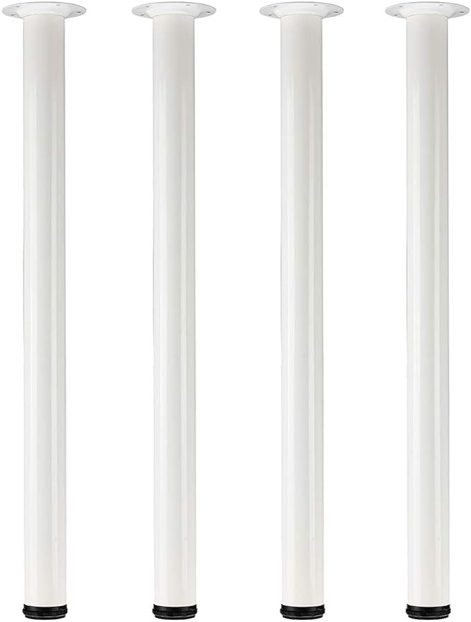 QLLY 29.5 inch / 75cm Adjustable Metal Desk Legs, Heavy Duty Furniture Table by QLLY