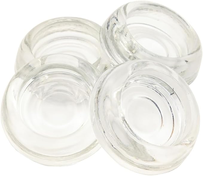 Heavy-Duty Clear Glass Coasters – Floor Protectors - Image 4