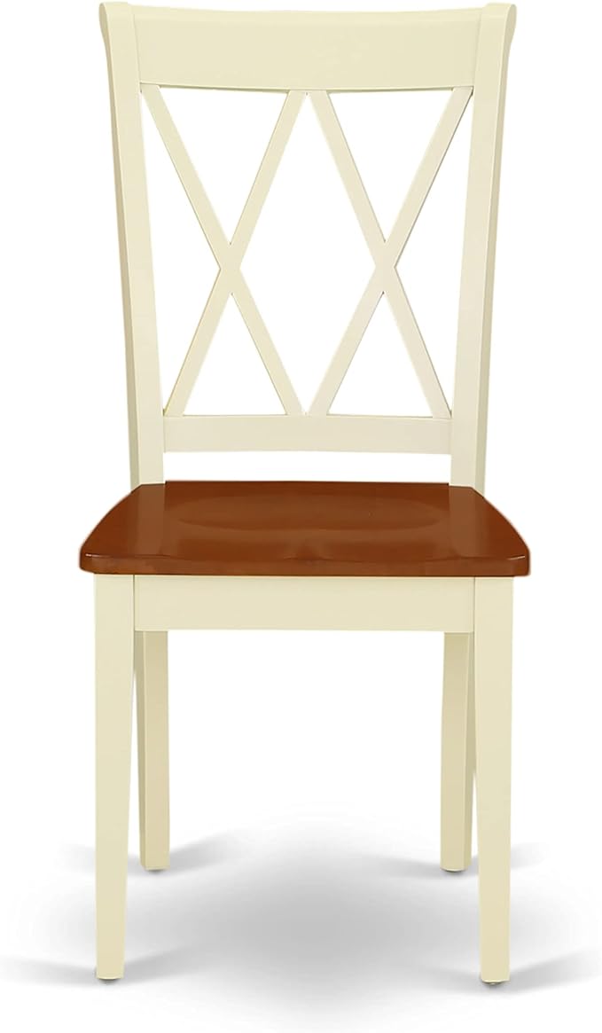 East West Furniture CLC-BMK-W Clarksville Dining Room Chairs - Image 4