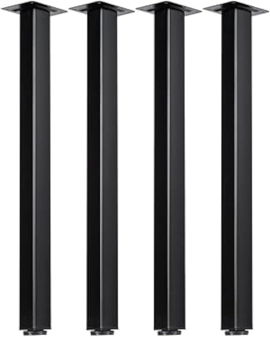 LCSDLHLSY Table Legs 32 inch, Adjustable Square Furniture Legs, by LCSDLHLSY