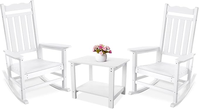 Stoog All-Weather Patio Rocking Chairs Set of 2 by Stoog