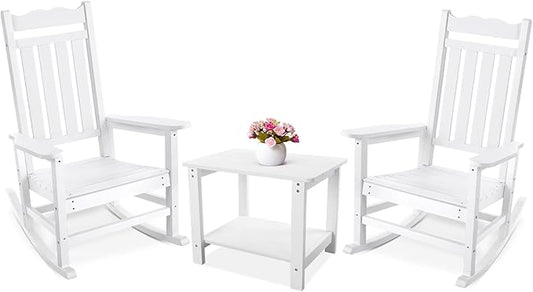 Stoog All-Weather Patio Rocking Chairs Set of 2 by Stoog