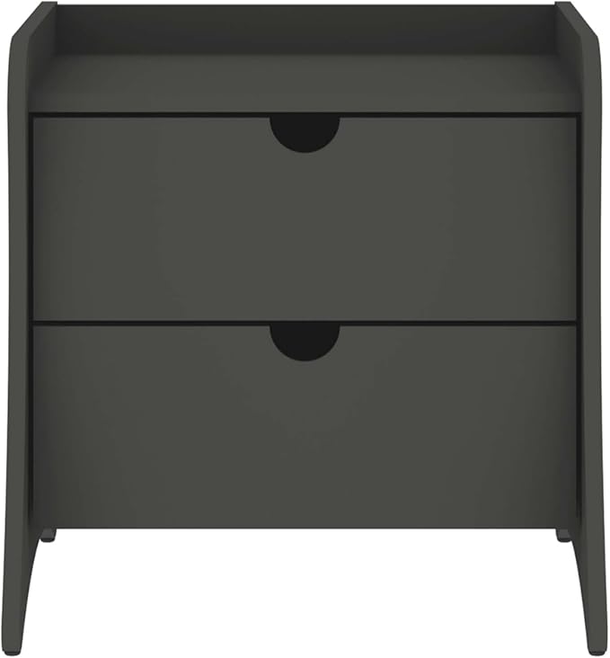 Eco Friendly Nightstand in Charcoal Gray Made from Sustainable Materials by Unknown